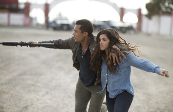 Image: Gina Rodriguez and Ismael Cruz star in \"Miss Bala.\"