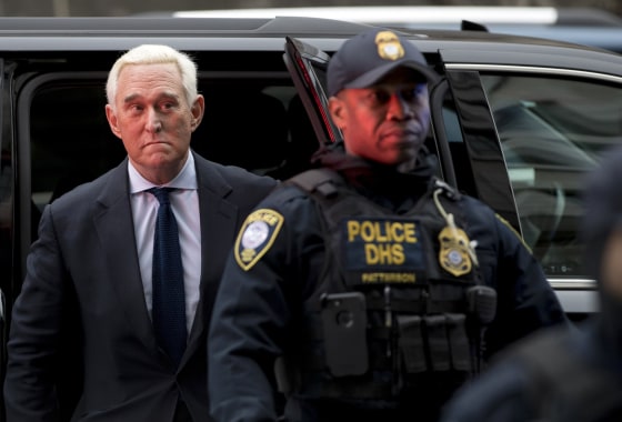 Image: Roger Stone arrives at Federal Court in Washington on Jan. 29, 2019.