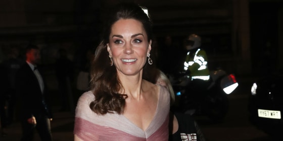 Kate Middleton wears pink and cream gown to 100 Women in Finance dinner