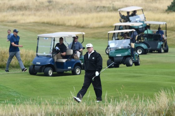Image: Donald Trump Scotland golf trip