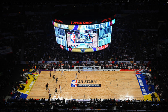 Image: A view of the STAPLES Center during the NBA All-Star Game in Los Angeles on Feb. 18, 2018.