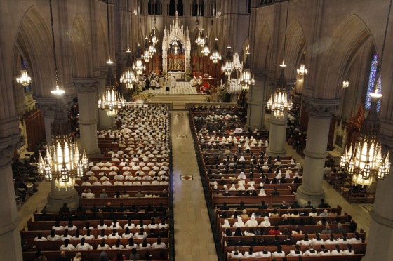 Mass at Cathedral Basilica of the Sacred Heart on Sept. 22, 2012, in Newark, New Jersey.