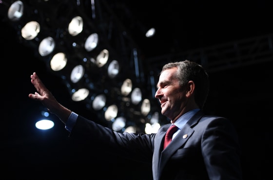 Ralph Northam at a campaign rally in Richmond, Virginia, on Oct. 19, 2017.