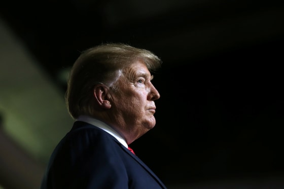 Image: President Donald Trump pauses during a rally at El Paso County Coliseum in El Paso, Texas