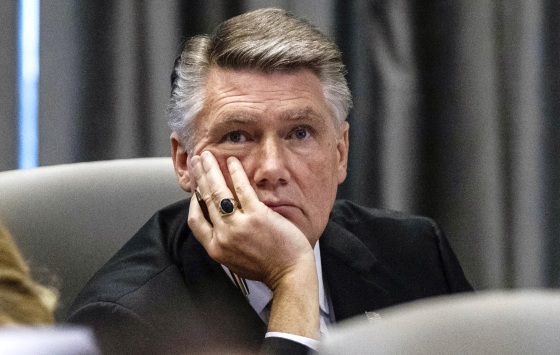 Image: Mark Harris, Republican candidate for North Carolina's 9th Congressional District, listens to testimony during a hearing on voting irregularities on Feb. 19, 2019.