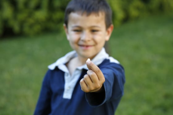 Image: Showing a missing tooth