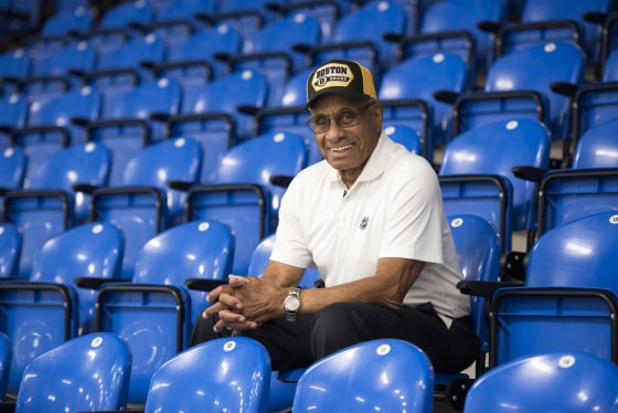 Image: Willie O'Ree, the first black player in the NHL, in New Brunswick, Canada, on June 22, 2018.