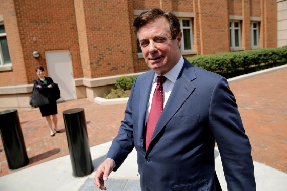 Image: Manafort departs U.S. District Court in Alexandria, Virginia