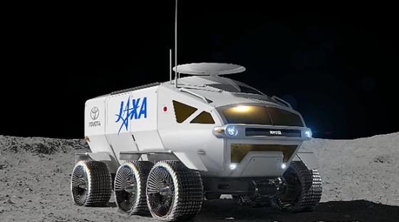 Toyota s moon rover concept is a high tech six wheeled lunar RV