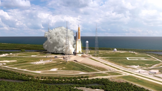 NASA's Space Launch System is designed to return astronauts to the moon and to carry astronauts to other deep-space destinations in the future.