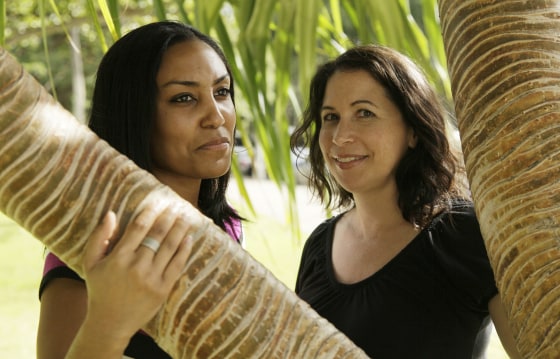 Image: Taeko Bufford, left, and Diane Cervelli near Waikiki Beach in Honolulu on Dec. 19, 2011.