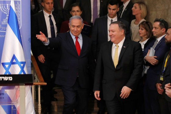 Image: Mike Pompeo, Benjamin Netanyahu, USA, Israel, Politics