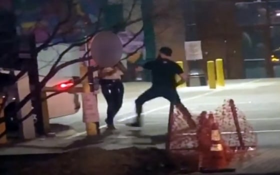 Image: Dallas parking lot assault