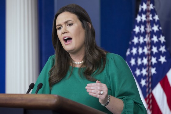 White House Press Secretary Sarah Sanders