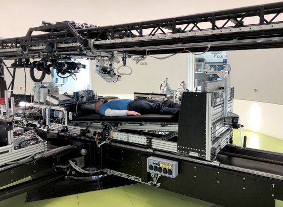 Image: The short-arm centrifuge at the German Aerospace Center's facility will be used during the first joint long-term bed rest study commissioned by ESA and NASA to investigate the potential of artificial gravity in mitigating the effects of spaceflight