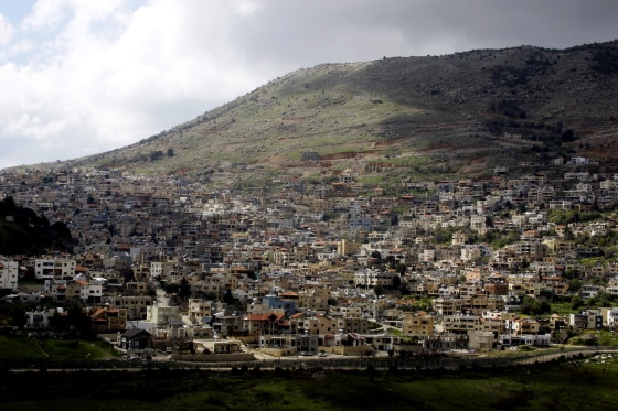 Image: The town of Majdal Shams in the Israeli-annexed Golan Heights on March 26, 2019.