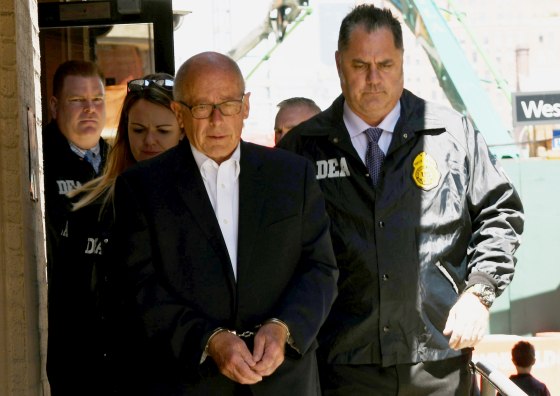 Image: Laurence Doud III is taken into custody in New York on April 23, 2019.