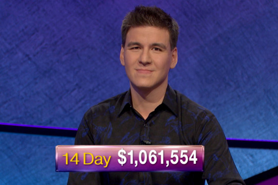 Image: \"Jeopardy!\" contestant James Holzhauer passes the $1 million winnings mark on April 23, 2019.