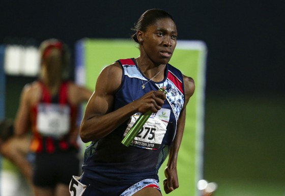 Image: Caster Semenya competes at an event in Johannesburg, South Africa, on April 27, 2019.