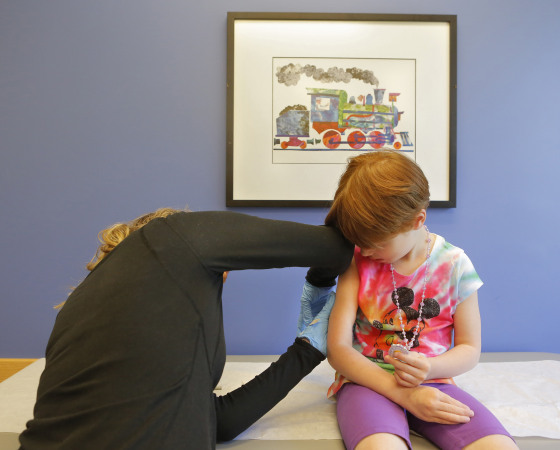 Child receives varicella vaccination