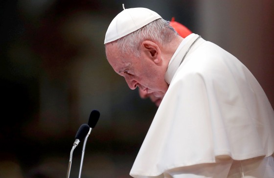 Image: Pope Francis addresses participants of the meeting with faithful of Rome's diocese in the basilica of St. John Lateran, in Rome