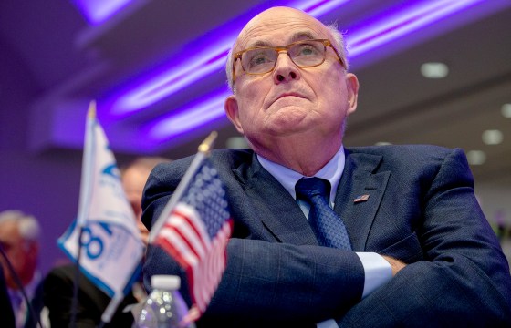 Rudy Giuliani attends the Conference on Iran on May 5, 2018 in Washington, DC.