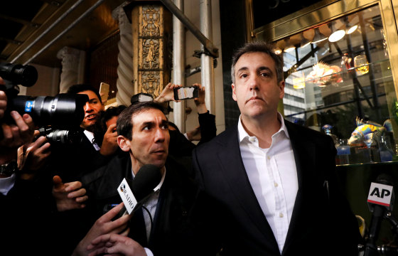 Image: Michael Cohen, the former personal attorney to President Donald Trump, leaves his Manhattan apartment for federal prison on May 6, 2019.