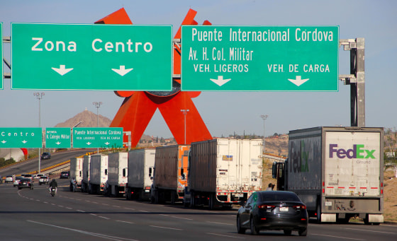 Image: MEXICO-US-BORDER-TRADE