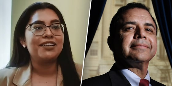 Jessica Cisneros and Henry Cuellar