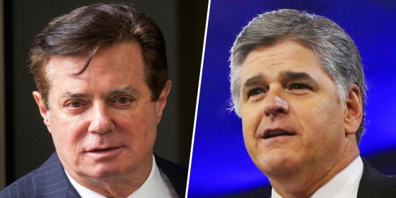 Paul Manafort and Sean Hannity
