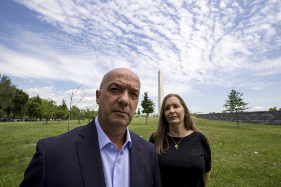 Image: Ivan Simonovis and his wife, Bony Pertnez, in Washington on June 24, 2019.