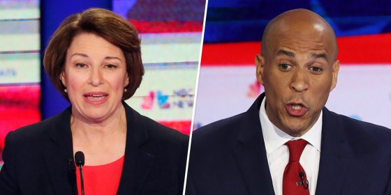 Image: Amy Klobuchar, Cory Booker