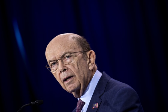 Image: Commerce Secretary Wilbur Ross speaks at a summit in Washington on June 11, 2019.