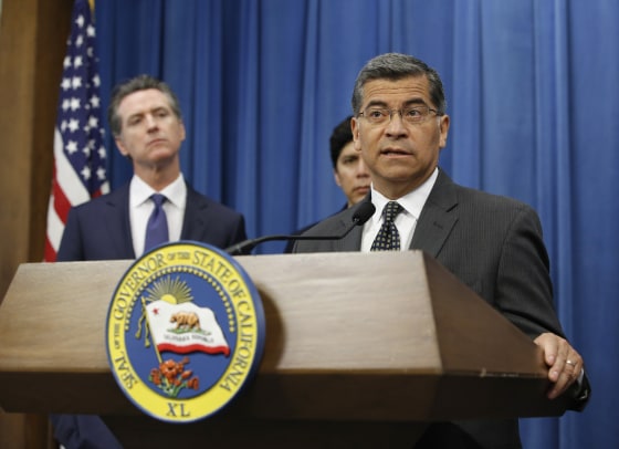 Image: Gavin Newsom, Xavier Becerra