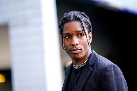 Image: ASAP Rocky in Paris on June 24, 2018.