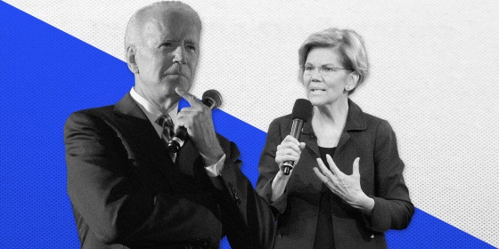 Joe Biden and Elizabeth Warren.