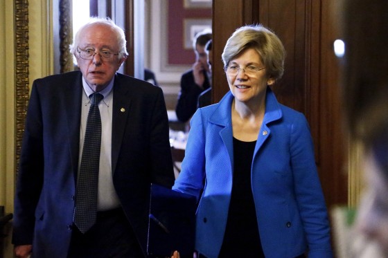 Image: Bernie Sanders Elizabeth Warren