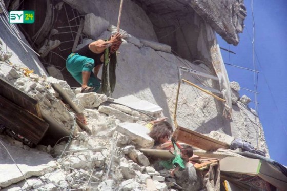 Image: Syria airstrike