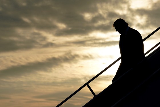 Image: President Donald Trump disembarks Air Force One in South Korea on June 29, 2019.