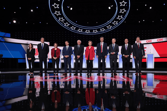 Image: Democratic Presidential Candidates Debate In Detroit Over Two Nights