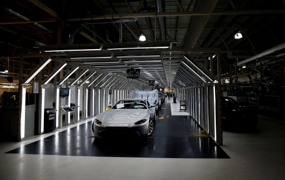 Image: The Aston Martin production line in Gaydon, England, on Feb. 14, 2019.