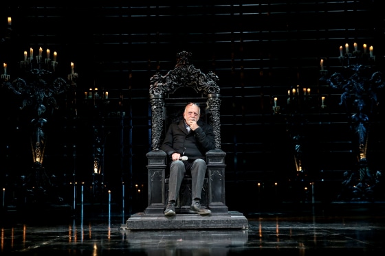 Image: Theatrical producer and director Harold Prince during a rehearsal of \"The Phantom of the Opera\" musical at the Moscow Youth Palace in Russia in 2016.