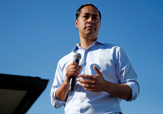 Image: U.S. Democratic presidential candidate Julian Castro visits the Iowa State Fair in Des Moines