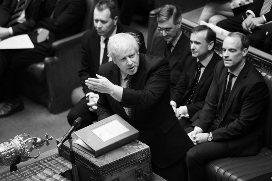 Image: Britain's Prime Minister Boris Johnson speaks during PMQs session in the House of Commons in London