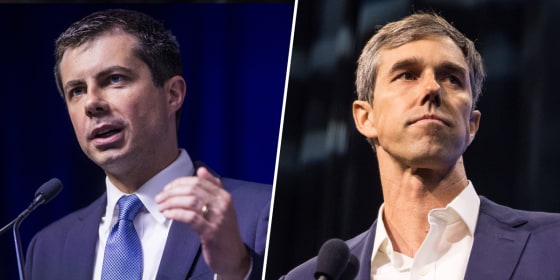 Image: Pete Buttigieg, Beto O'Rourke