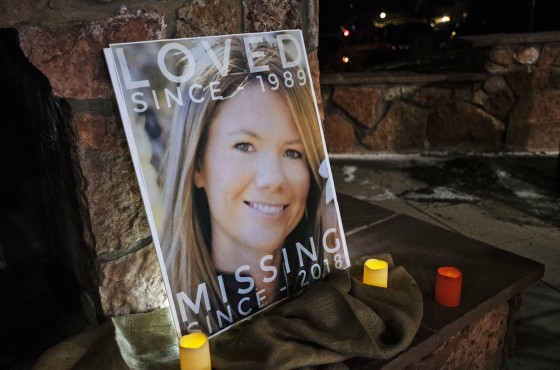 A vigil for Kelsey Berreth in 2018.