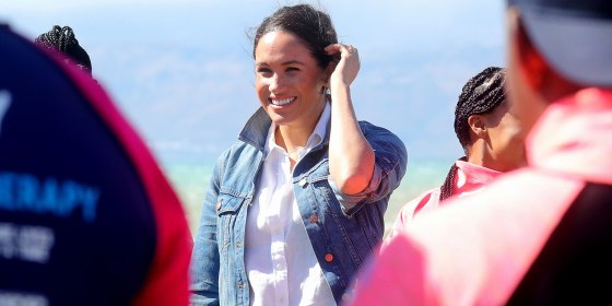 Britain's Prince Harry and his wife Meghan visit South Africa