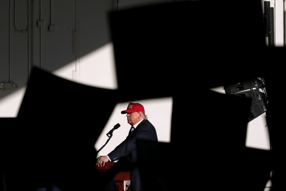 Image: Donald Trump holds a campaign rally at the Minneapolis-Saint Paul International Airport on Nov. 6, 2016.