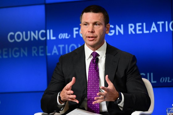 Image: U.S. acting DHS Secretary McAleenan speaks at a Council of Foreign Relations forum in Washington