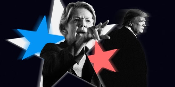 Image: Sen. Elizabeth Warren and President Donald Trump